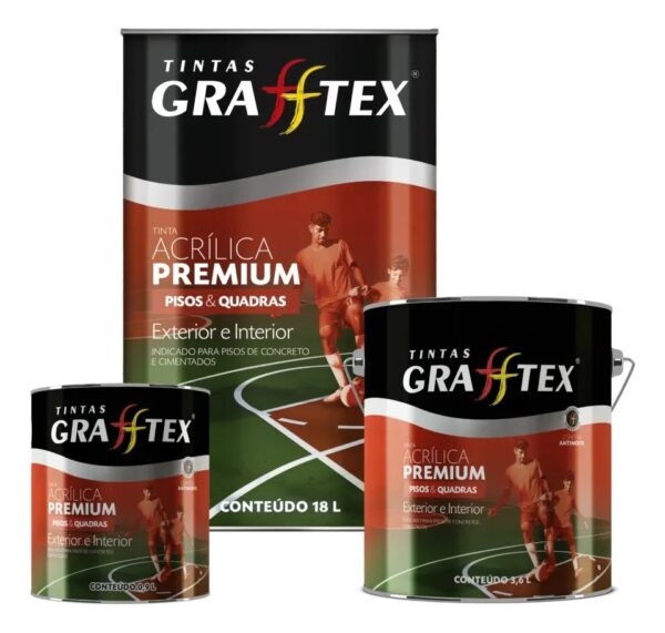 Tinta grafftex para pisos e quadras